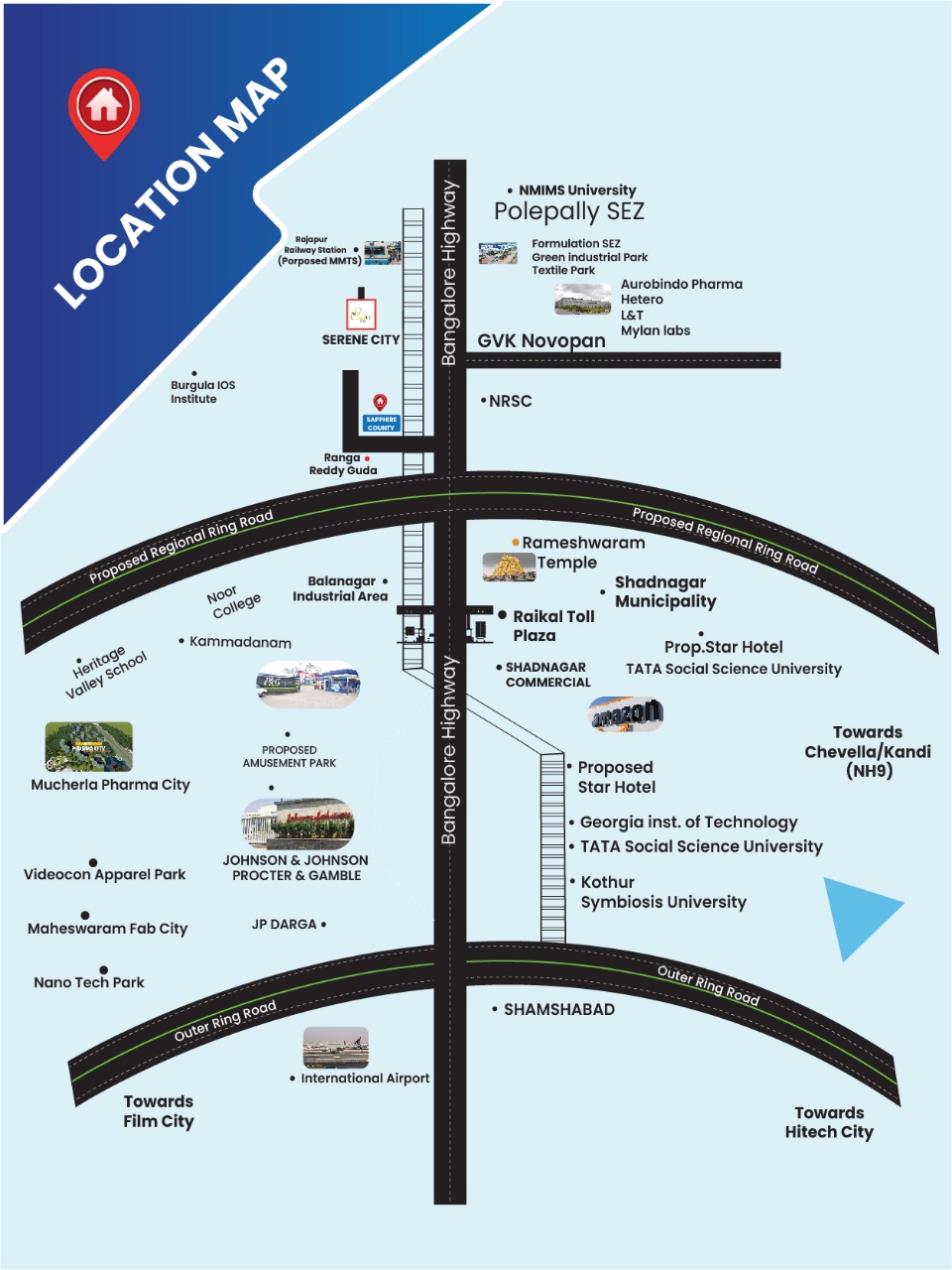 dtcp approved plots in hyderabad project location