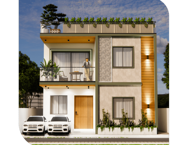 Duplex villa for